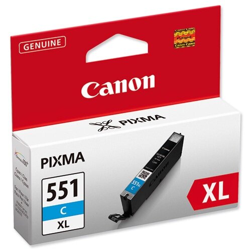 Genuine Canon CLI-551CXL Cyan High Capacity Ink Cartridge