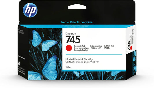 Genuine HP 745 Chromatic Red Ink Cartridge F9K00A