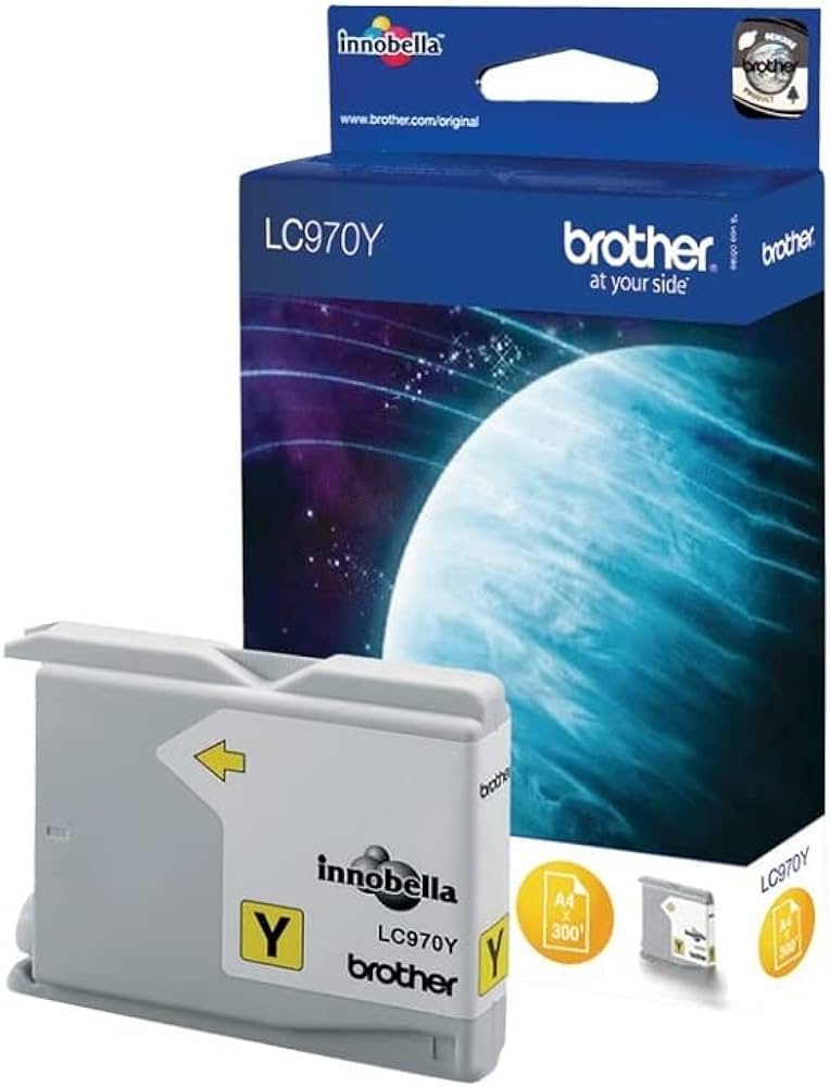 Genuine Brother LC970Y Yellow Ink Cartridge