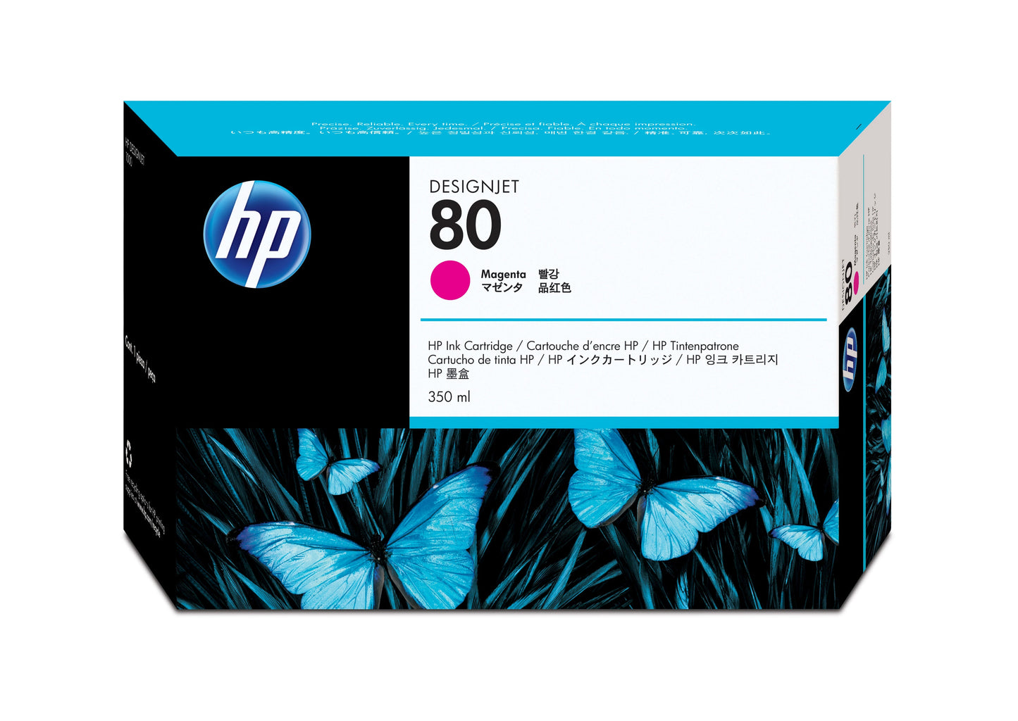 HP 80 Magenta Ink Cartridge C4847A 350ml (VAT Included) - Free P+P