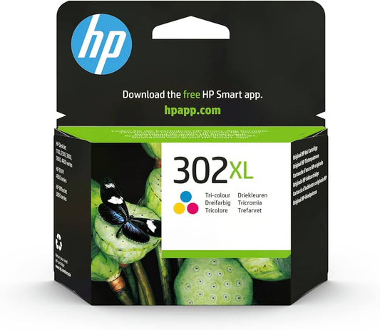 Genuine HP 302XL Tri Colour Ink Cartridge F6U67AE