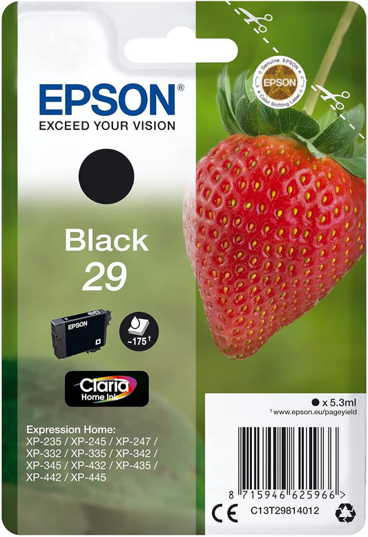 Genuine Epson 29 Black Ink Cartridge