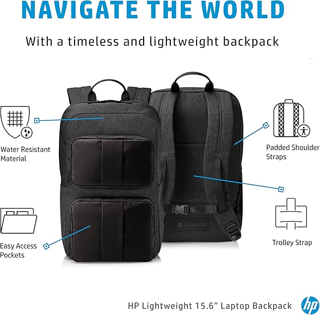 HP 15.6 inch Lightweight Laptop Backpack