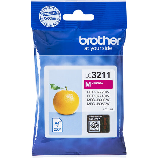 Genuine Brother LC3211 Magenta Ink Cartridge