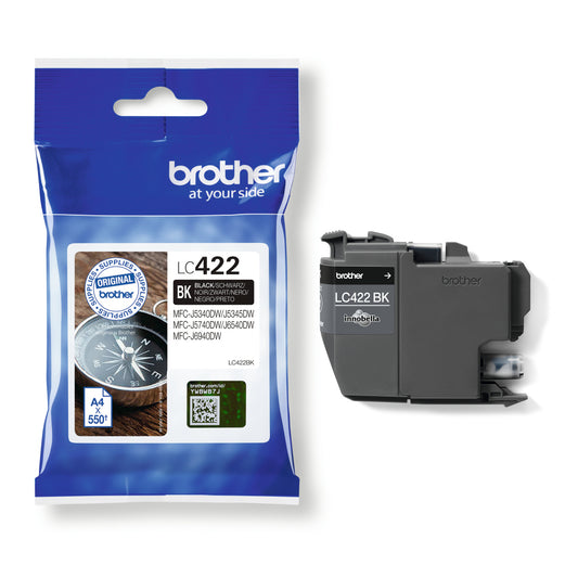 Genuine Brother 422 Black Ink Cartridge