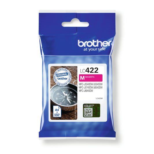 Genuine Brother 422 Magenta Ink Cartridge