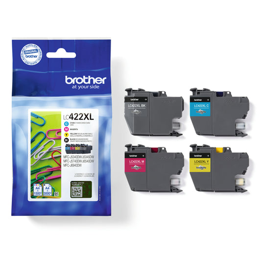 Genuine Brother LC422XL Ink Cartridge Multipack