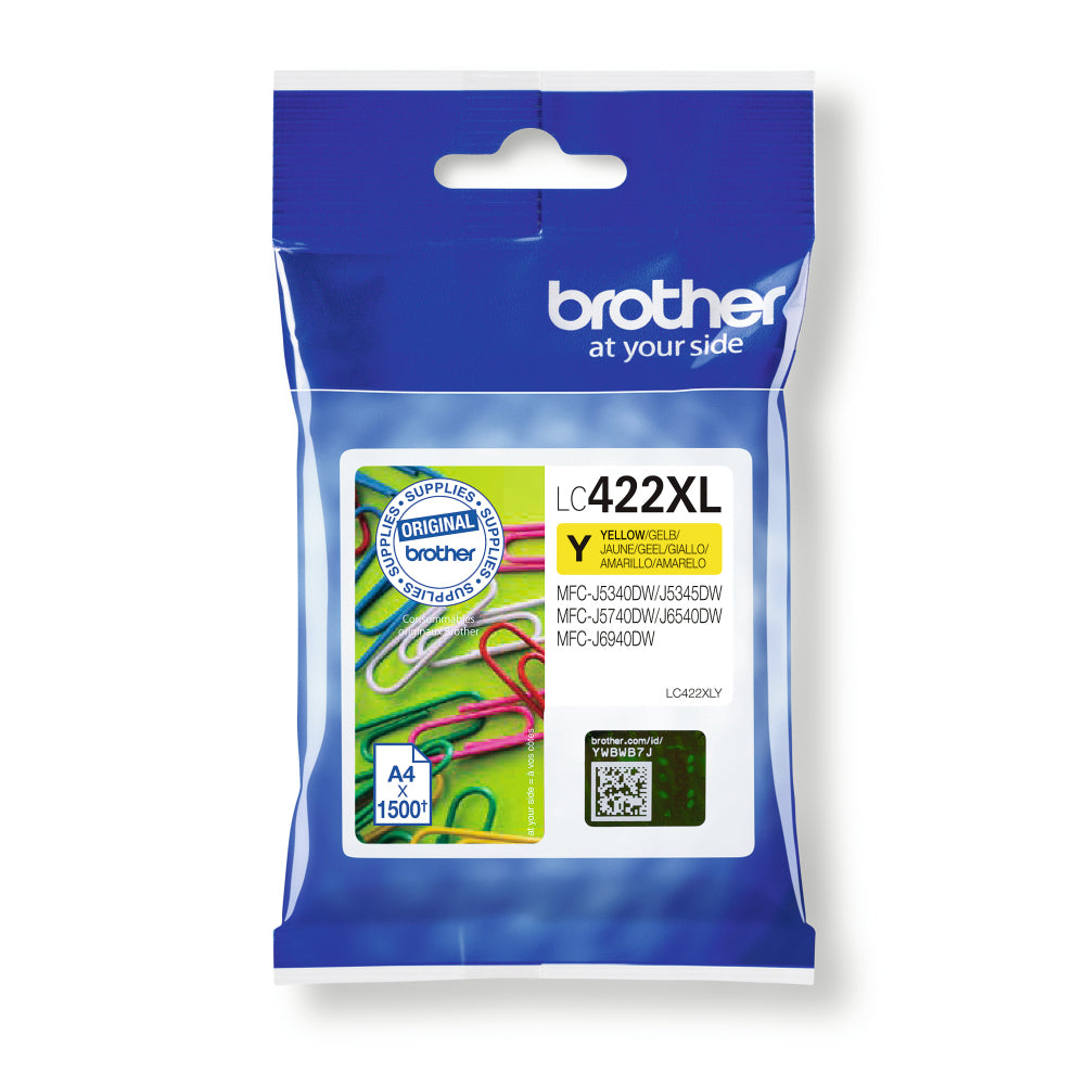 Genuine Brother 422XL Yellow Ink Cartridge