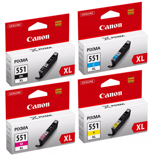 Genuine Canon CLI-551XL BK/C/M/Y Ink Cartridge Multipack