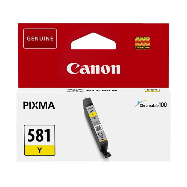 Genuine Canon CLI-581 Yellow Ink Cartridge 2105C001