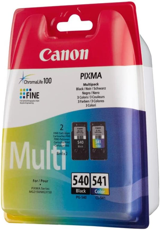 Genuine Canon PG-540 CL-541 Twin Pack Black Colour Ink Cartridge