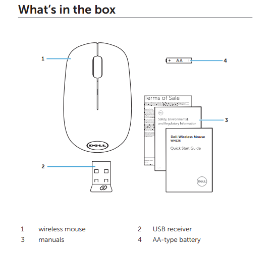 Dell Wireless Mouse WM126