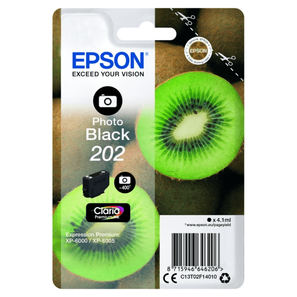 Genuine Epson 202 Photo Black Ink Cartridge