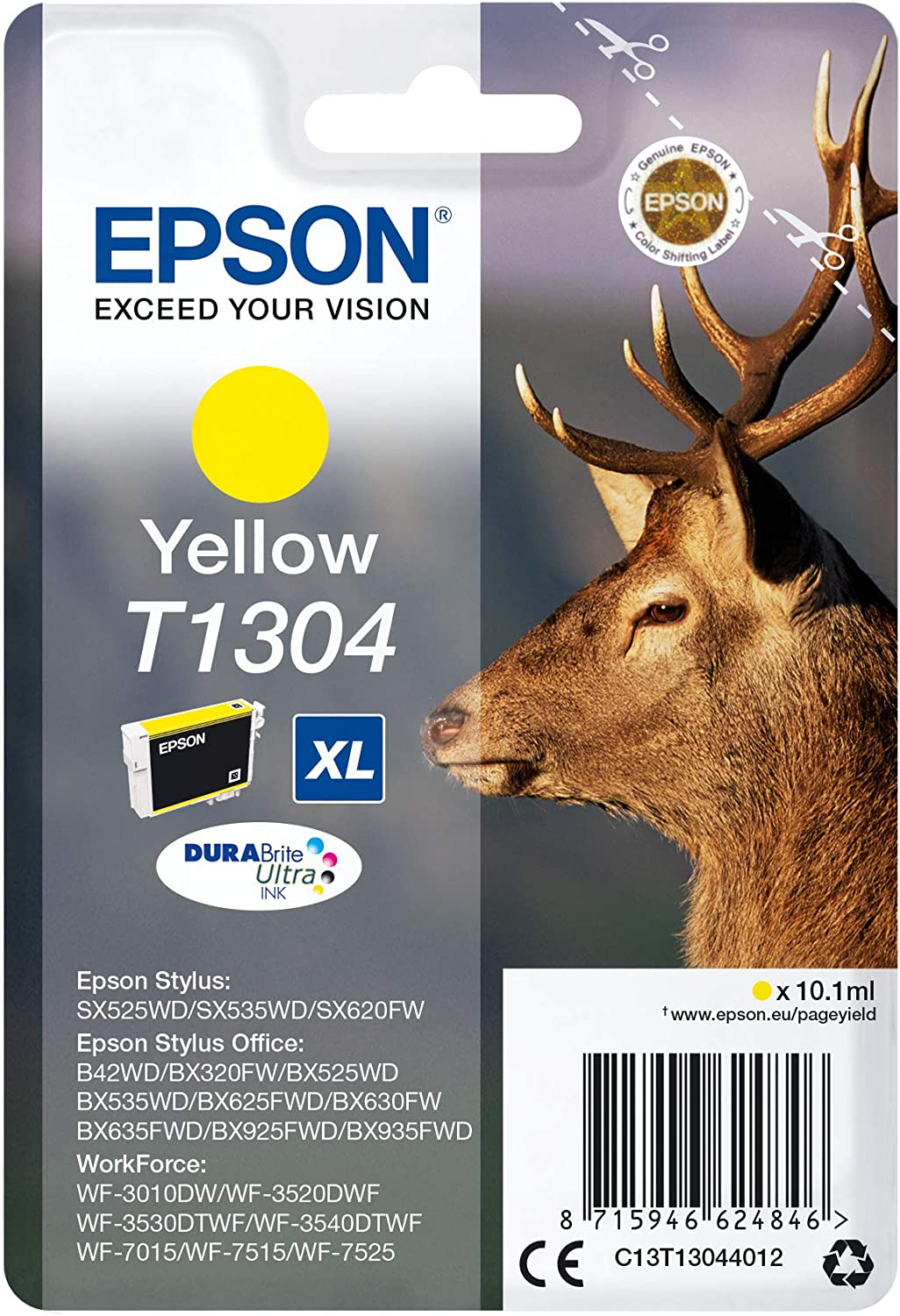 Genuine Epson T1304 Yellow Ink Cartridge