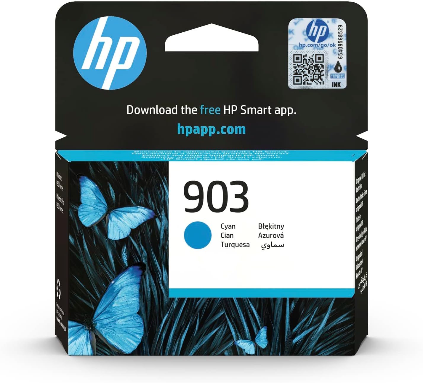 Genuine HP 903 Cyan Ink Cartridge T6L87AE