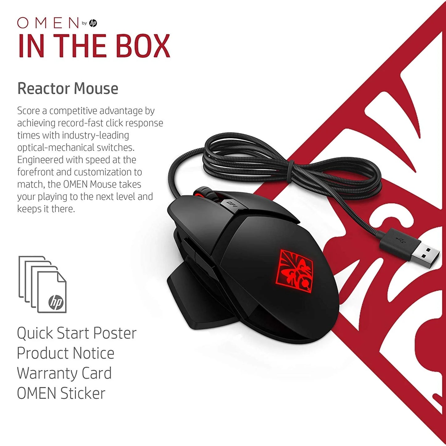 HP OMEN Reactor Wired Mouse