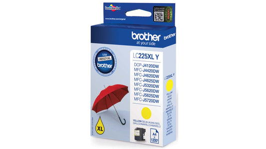 Genuine Brother LC225XL Yellow High Capacity Ink Cartridge