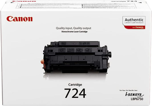 Genuine Canon 724 Black Printer Toner Cartridge