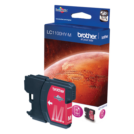 Genuine Brother LC1100HYM High Yield Magenta Ink Cartridge