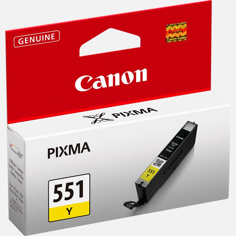 Genuine Canon CLI-551Y Yellow Ink Cartridge 6511B001