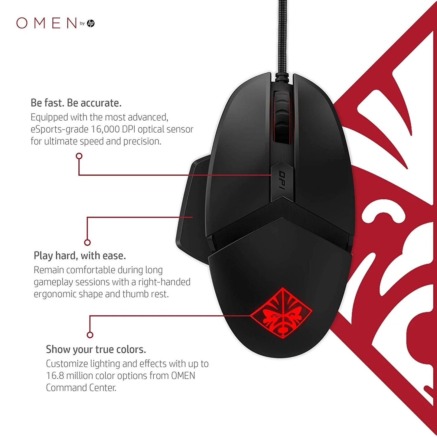 HP OMEN Reactor Wired Mouse