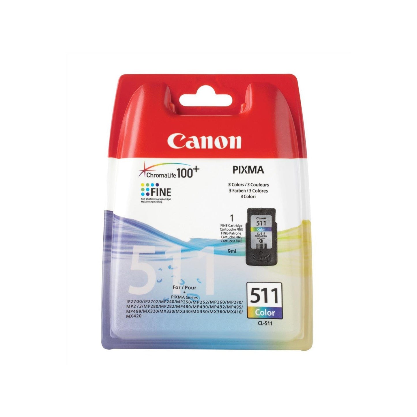 Genuine Canon CL-511 Colour Ink Cartridge