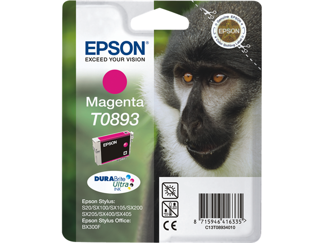 Genuine Epson T0893 Magenta Ink Cartridge