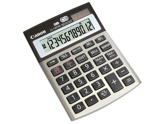 Canon 12 Digit Solar Desktop Calculator LS-120TSG