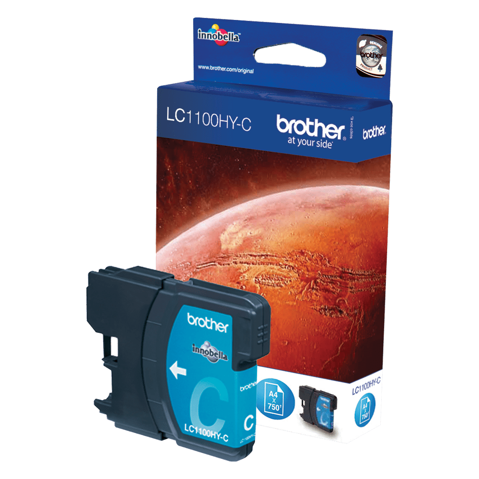 Genuine Brother LC1100HYC High Yield Cyan Ink Cartridge