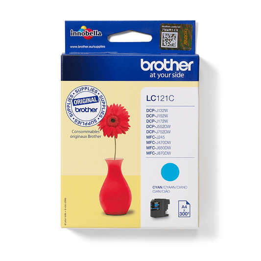 Genuine Brother LC121 Cyan Ink Cartridge