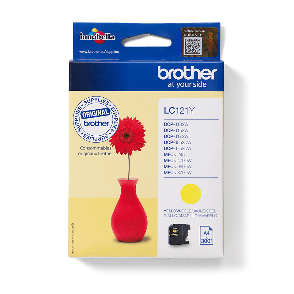 Genuine Brother LC121 Yellow Ink Cartridge