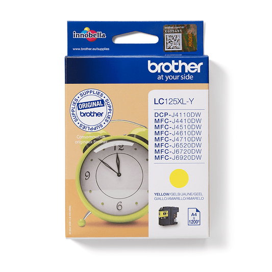 Genuine Brother LC125XL Yellow High Capacity Ink Cartridge