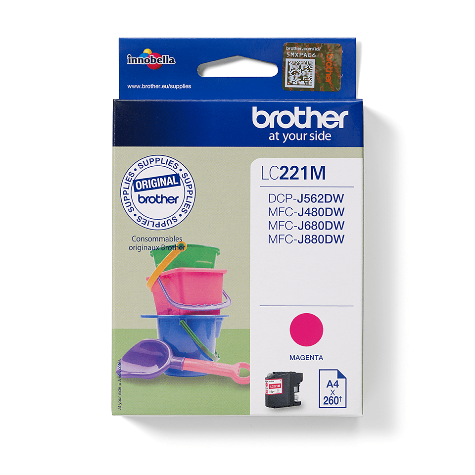 Genuine Brother LC221 Magenta Ink Cartridge