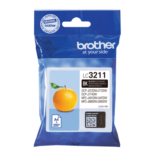 Genuine Brother LC3211 Black Ink Cartridge