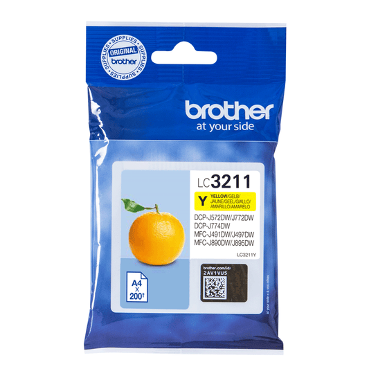 Genuine Brother LC3211 Yellow Ink Cartridge