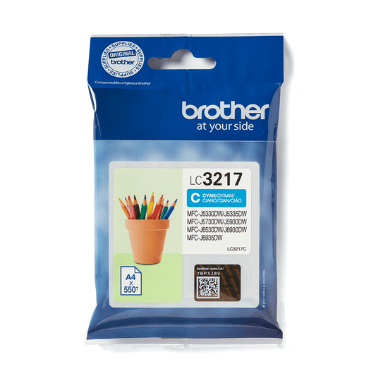 Genuine Brother LC3217 Cyan Ink Cartridge