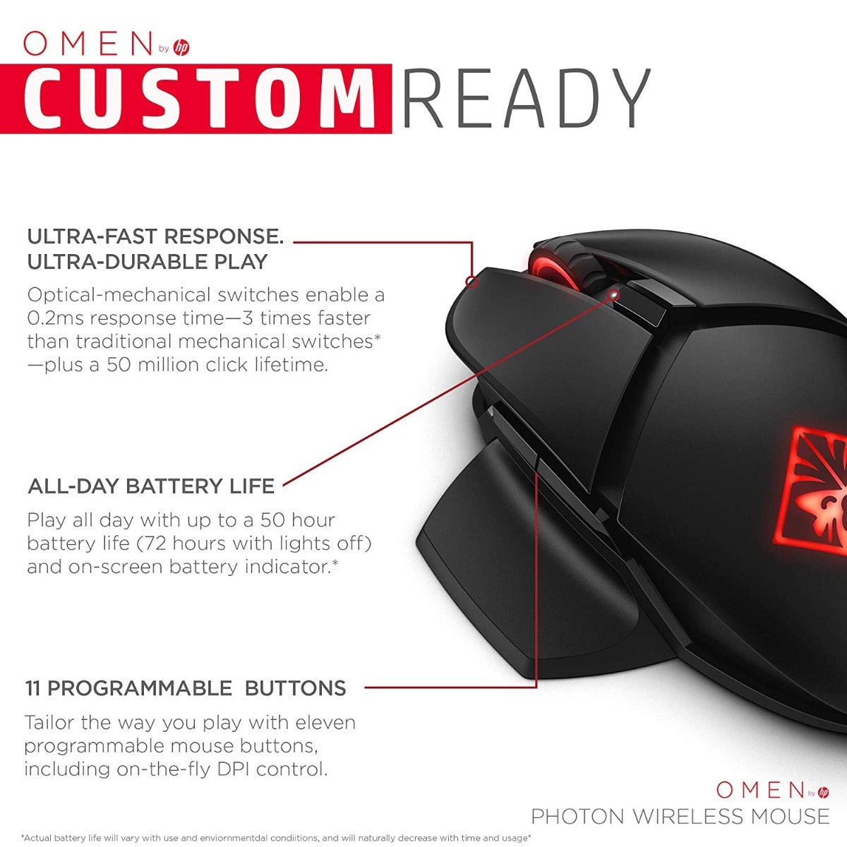 HP OMEN Reactor Wired Mouse