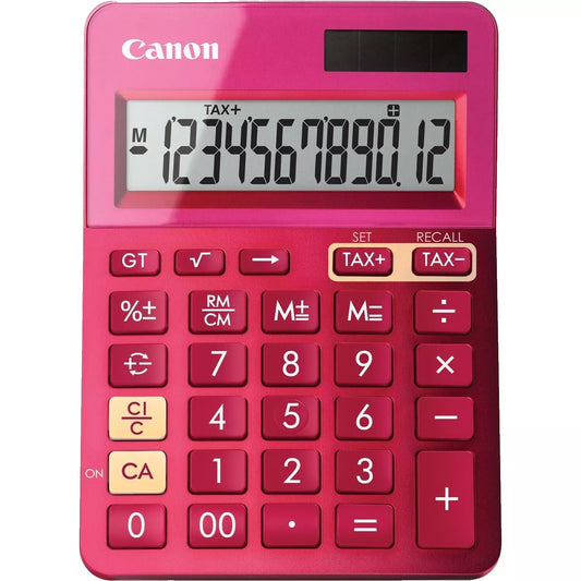 Canon LS-123K K Series 12 Digit Calculator - Pink