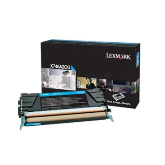 Genuine Lexmark X746A3CG  Cyan Toner Cartridge (VAT included)