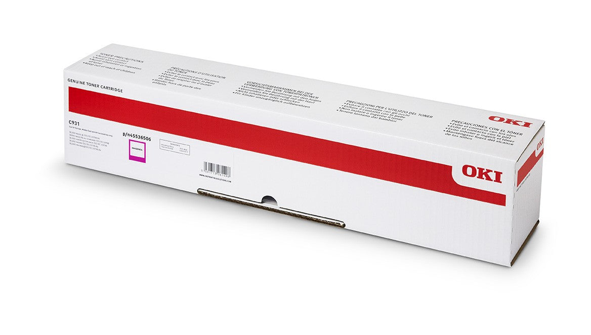 Genuine OKI 45536506 (C931) Magenta Toner Cartridge (VAT included)