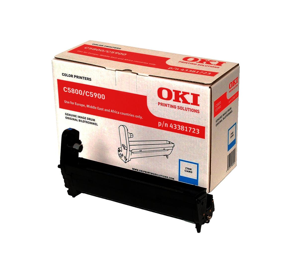 Genuine Oki 43381723 (C5800/C5900) Cyan Drum Unit (VAT included)