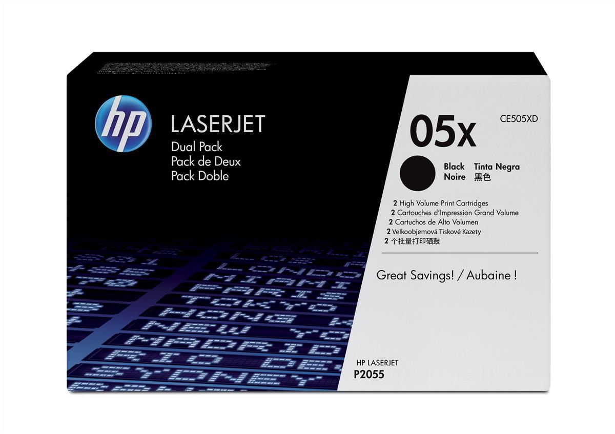 Genuine HP CE505XD (05X) Black Toner Cartridge (VAT included)