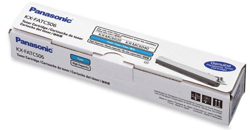 Genuine Panasonic KX-FATC506X (KXFATC506X) Cyan Toner Cartridge (VAT included)