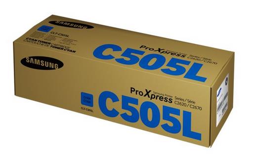 Genuine Samsung CLT-C505L (SU035A) Cyan Toner Cartridge (VAT included)