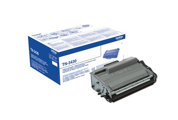 Genuine Brother TN3430 Black Printer Toner Cartridge