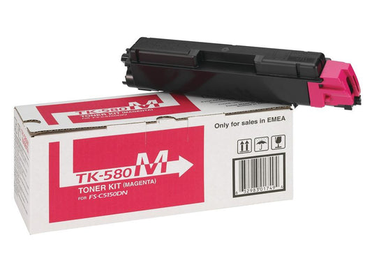 Genuine Kyocera TK-580M (1T02KTBNL0) Magenta Toner Cartridge (VAT included)