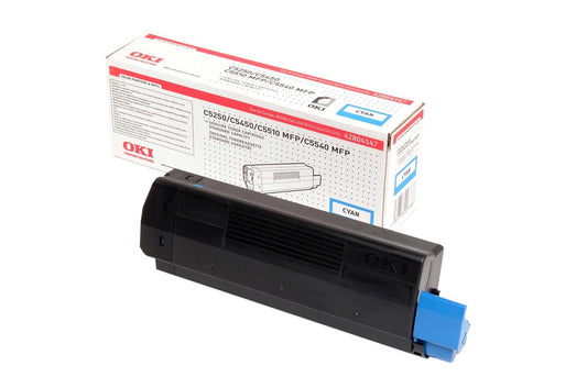 Genuine Oki 42804547 (C5250 C5450 C5510) Cyan Toner Cartridge (VAT included)