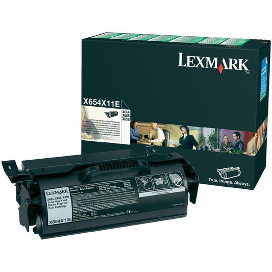 Genuine Lexmark X654X11E  Black Toner Cartridge (VAT included)