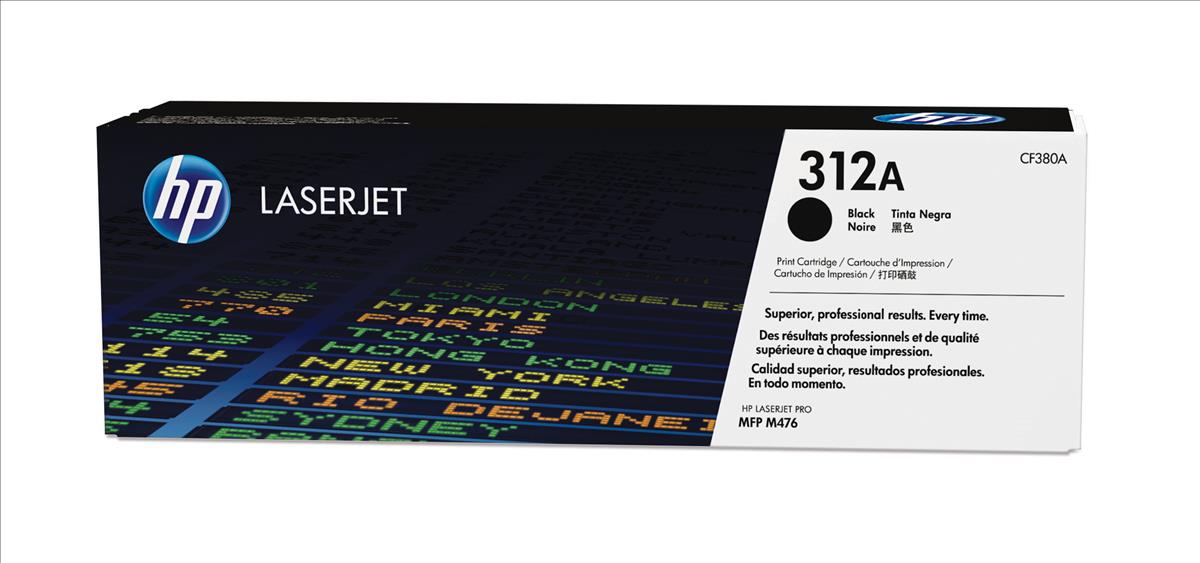 Genuine HP CF380A (312A) Black Toner Cartridge