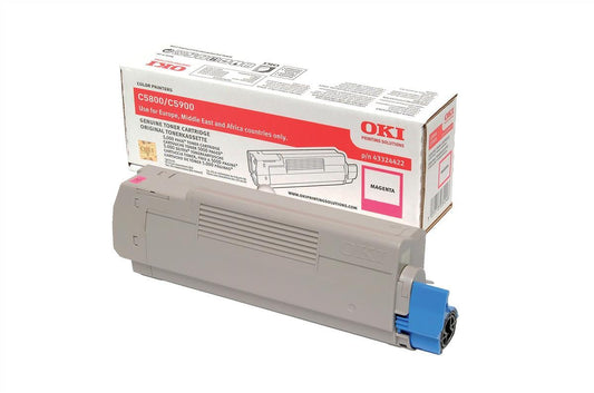 Genuine Oki 43324422 (C5800 C5900 C5550) Magenta Toner Cartridge (VAT included)